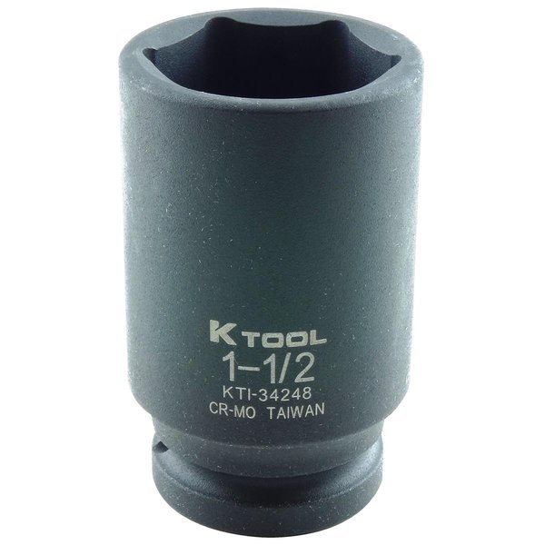K-Tool International 3/4" Drive Impact Socket black oxide KTI-34248